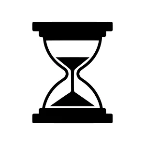 Hourglass Icon - Time Concept Vector