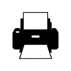 Printer Icon - Vector Illustration