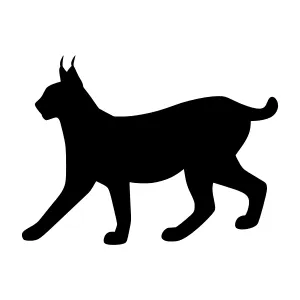 Lynx Silhouette Vector Illustration