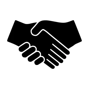 Handshake Agreement Icon - Vector Illustration