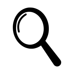 Magnifying Glass Icon - Vector Illustration