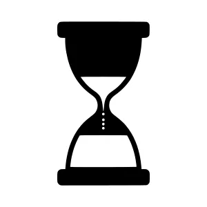 Hourglass Icon - Time Concept Vector
