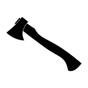 Black Axe Icon - Vector Illustration