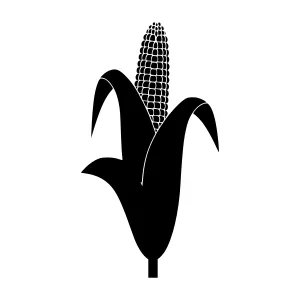 Black Corn Silhouette Icon