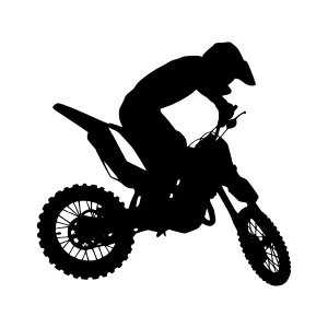Motorcycle Silhouette - Offroad Racing