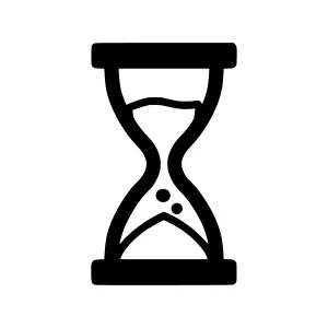 Hourglass Icon - Time Concept Vector