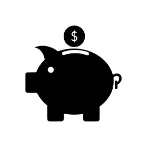 Piggy Bank Icon - Savings & Finance Vector