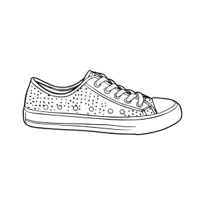 Sketch Sneaker - Vector Illustration