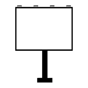 Blank Billboard Vector Illustration