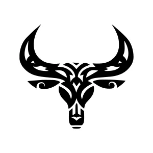 Bull Tribal Vector Icon