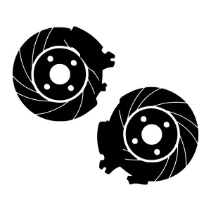 Black Brake Rotor Icon - Automotive Illustration
