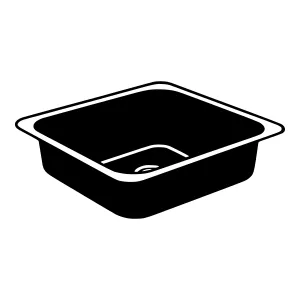 Black Square Food Container Icon