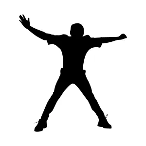 Silhouette Dancer - Dynamic Pose