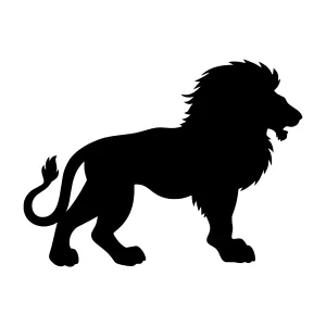 Lion Silhouette Vector Illustration