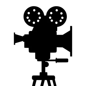 Vintage Film Camera Silhouette