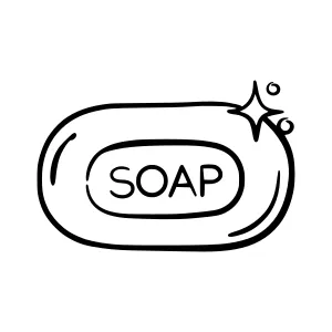 Cartoon Soap Bar Illustration