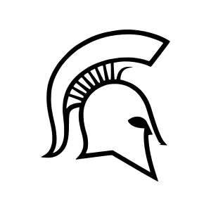 Spartan Helmet Icon - Vector Illustration