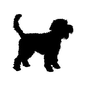 Black Dog Silhouette - Loyal Companion
