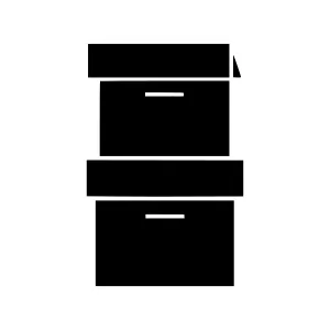 Stacked Boxes Icon - Vector Illustration