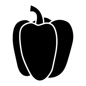 Black Pepper Silhouette Icon