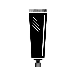 Minimalist Tube Toothpaste Icon