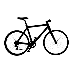 Silhouette Bicycle Vector Illustration
