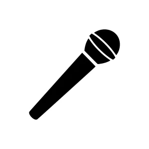 Microphone Icon - Simple Vector Illustration