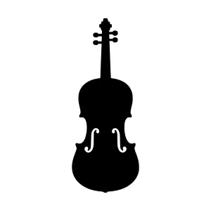 Silhouette Violin Music Instrument Vector