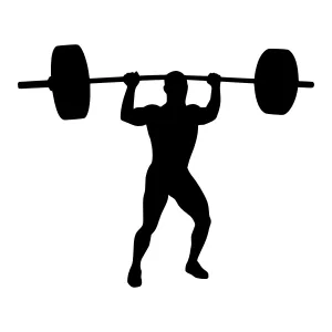 Silhouette Weightlifter - Strength & Fitness
