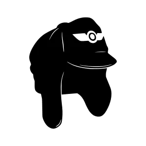 Pilot Cap Silhouette Vector Illustration