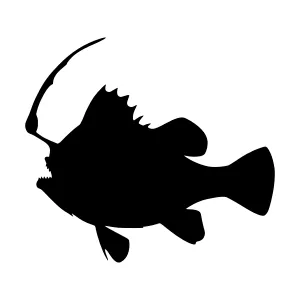 Vampire Anglerfish Silhouette