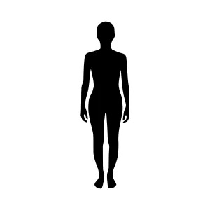 Silhouette Woman - Minimalist Human Figure