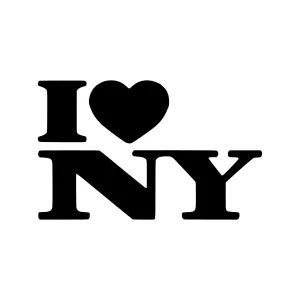 I Love NY - Minimalist Typography Design