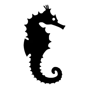 Silhouette Seahorse Graphic