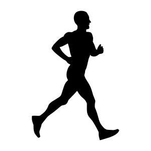 Running Silhouette - Athletic Figure