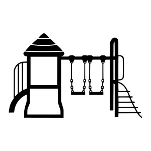 Playground Equipment Vector Illustration