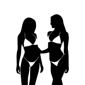 Silhouette Women - Minimalist Beach Style