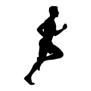 Silhouette Runner - Athletic Figure