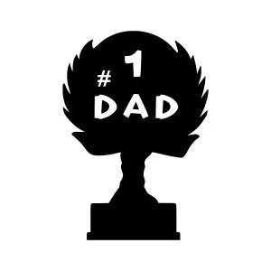 Fatherhood Award Trophy Silhouette