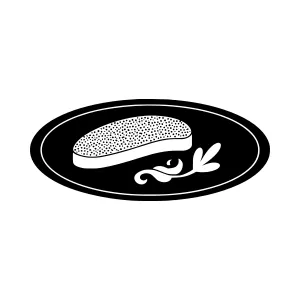 Vintage Shoe Stamp - Black & White Vector