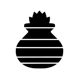 Black Ink Pot Illustration - Minimalist Design