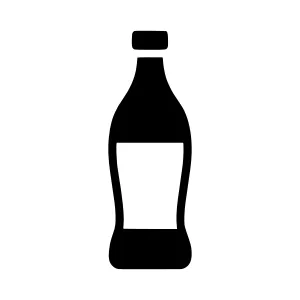 Bottle Icon - Simple Black Outline