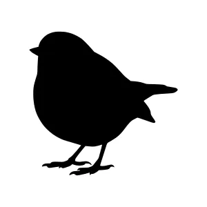 Silhouette Bird Graphic - Simple Bird Outline