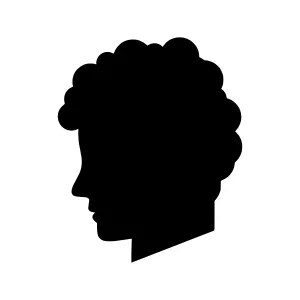 Silhouette Head Profile - Minimalist Portrait