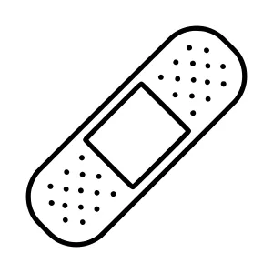 Medical Adhesive Bandage Line Icon