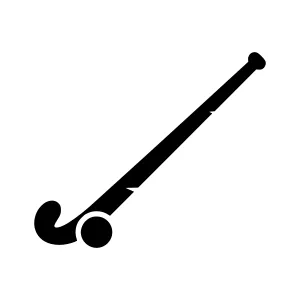 Hockey Stick Silhouette Icon