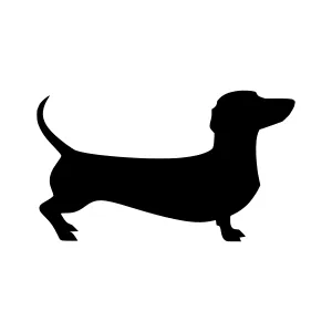 Dachshund Silhouette Vector Illustration