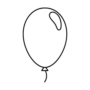 Line Art Balloon Icon