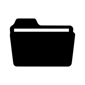 Folder Icon - Simple Black Outline