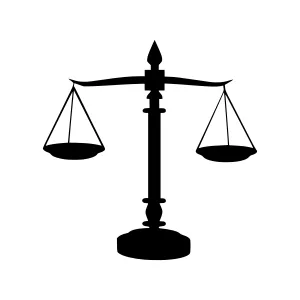 Scales of Justice Silhouette